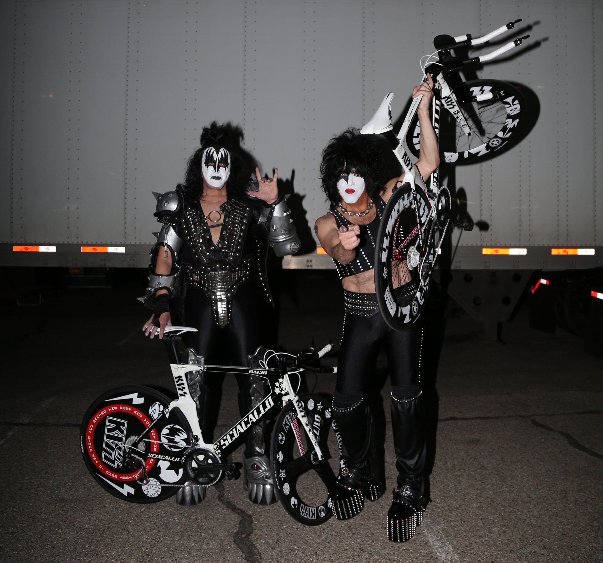 KISS triathlon bike Bacio Paul Stanley Gene Simmons