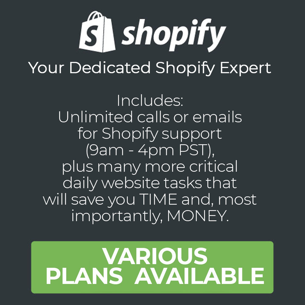 Dedicated Shopify Expert Support Plans - Ketchum Killum & Wynn Creative