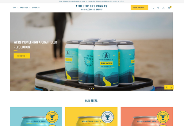 KKW Creative Top 10 Shopify Experts Vancouver Abbotsford - Athletic Brewing Co.