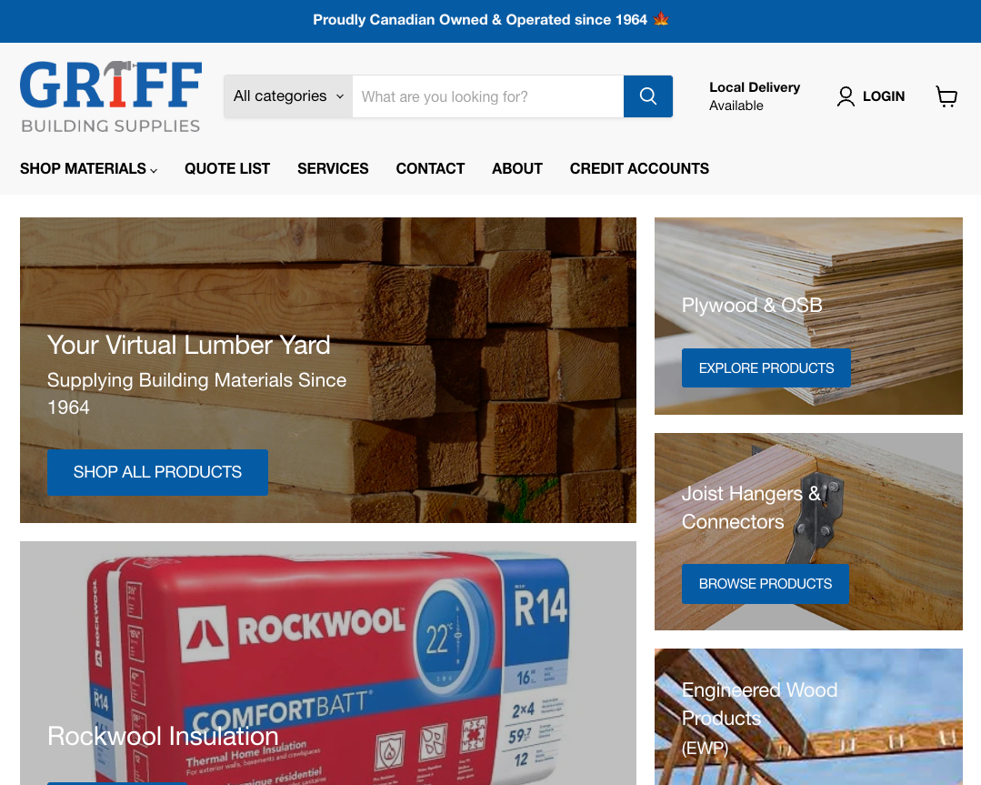 Griff Building Supplies Monthly Support